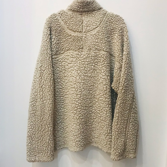 True Grit Frosty Tipped Pile 1/2 Zip Large - Picture 5 of 9